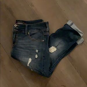 Torrid blue Jean capris size 14